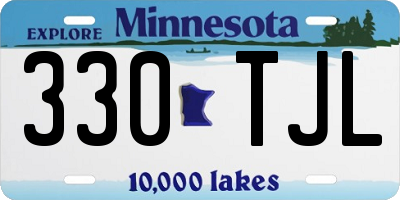 MN license plate 330TJL