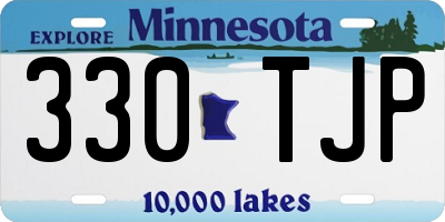 MN license plate 330TJP