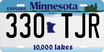 MN license plate 330TJR