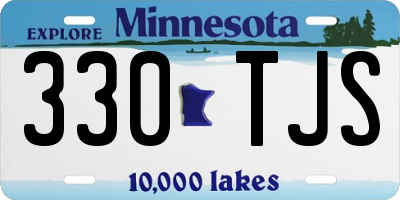 MN license plate 330TJS