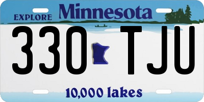 MN license plate 330TJU