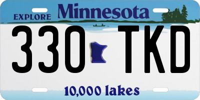 MN license plate 330TKD