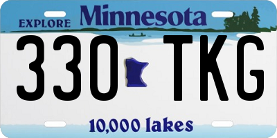 MN license plate 330TKG