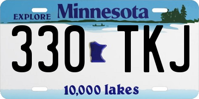 MN license plate 330TKJ