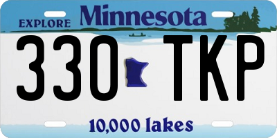 MN license plate 330TKP