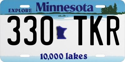 MN license plate 330TKR