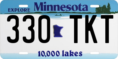 MN license plate 330TKT