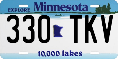MN license plate 330TKV