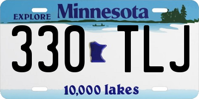 MN license plate 330TLJ