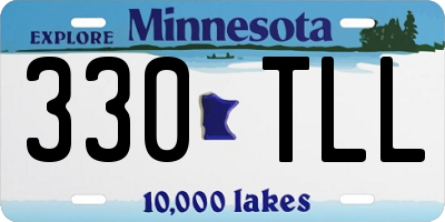 MN license plate 330TLL