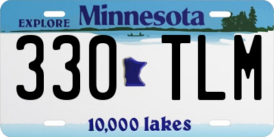 MN license plate 330TLM