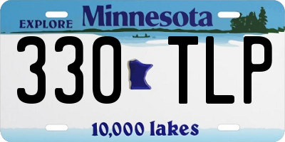 MN license plate 330TLP