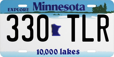 MN license plate 330TLR