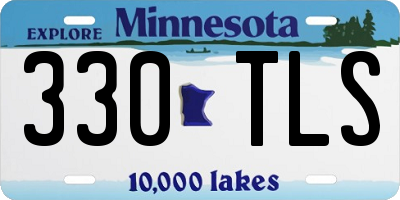 MN license plate 330TLS