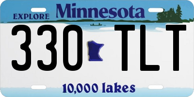 MN license plate 330TLT