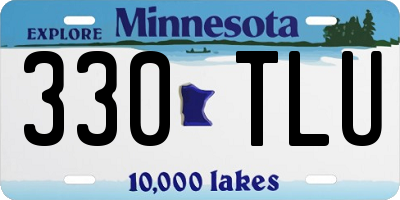 MN license plate 330TLU