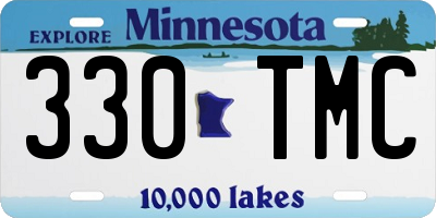 MN license plate 330TMC