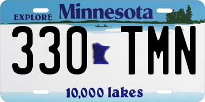 MN license plate 330TMN