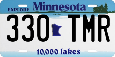 MN license plate 330TMR