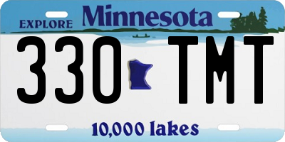 MN license plate 330TMT