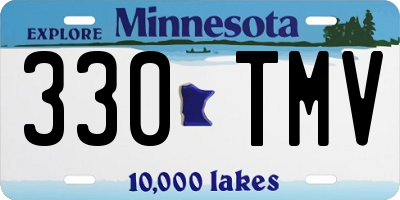 MN license plate 330TMV