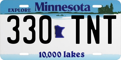 MN license plate 330TNT