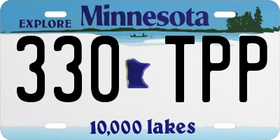 MN license plate 330TPP