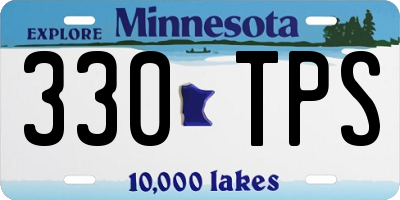 MN license plate 330TPS