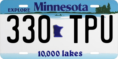 MN license plate 330TPU