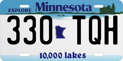 MN license plate 330TQH