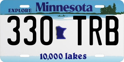MN license plate 330TRB