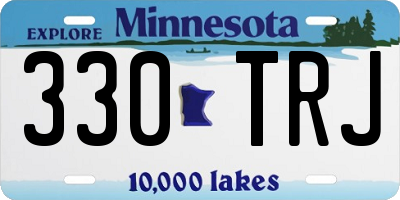 MN license plate 330TRJ