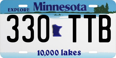 MN license plate 330TTB