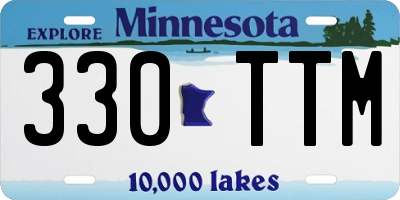 MN license plate 330TTM