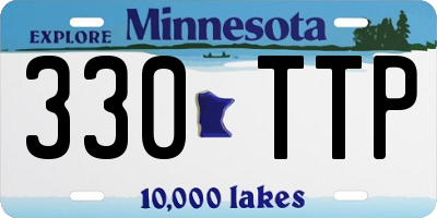 MN license plate 330TTP