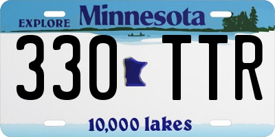 MN license plate 330TTR