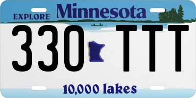 MN license plate 330TTT