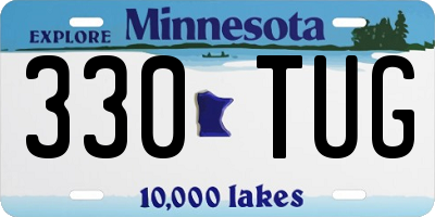 MN license plate 330TUG