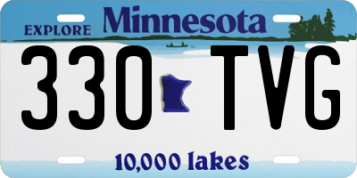 MN license plate 330TVG