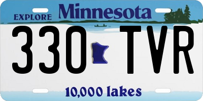 MN license plate 330TVR