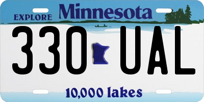 MN license plate 330UAL