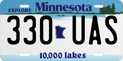 MN license plate 330UAS