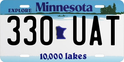 MN license plate 330UAT