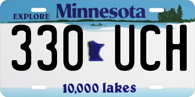 MN license plate 330UCH