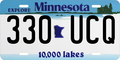 MN license plate 330UCQ