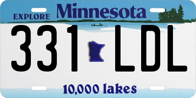 MN license plate 331LDL