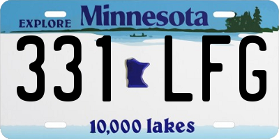 MN license plate 331LFG