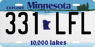 MN license plate 331LFL