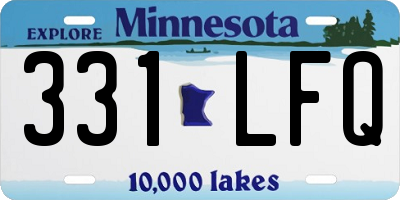 MN license plate 331LFQ