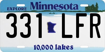 MN license plate 331LFR